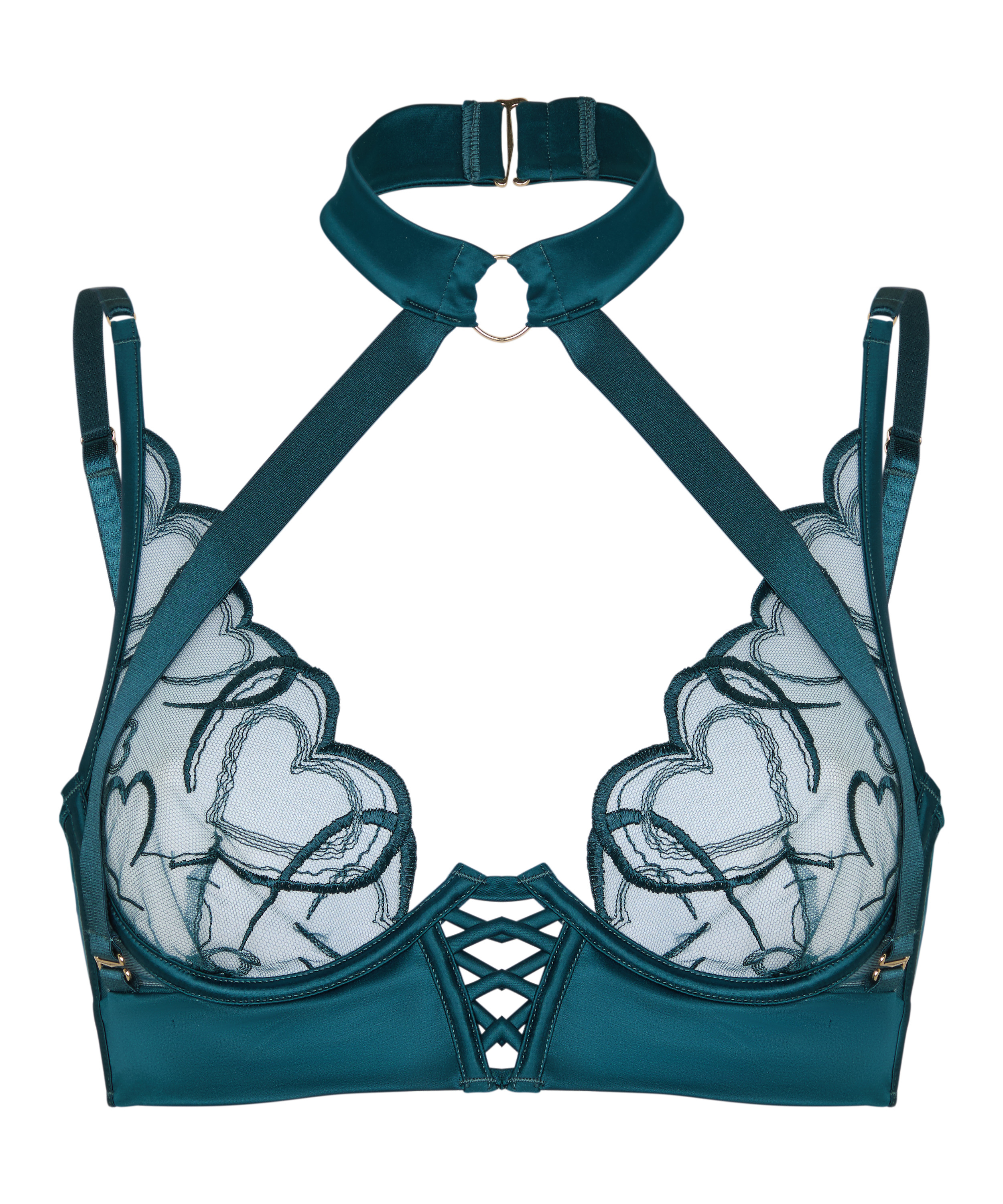 Olivia Non-Padded Underwired Bra, Blue, main