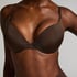 Smooth Padded Underwired Push-Up Bra, Brown