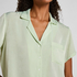 Satin Short-Sleeved Jacket, Green