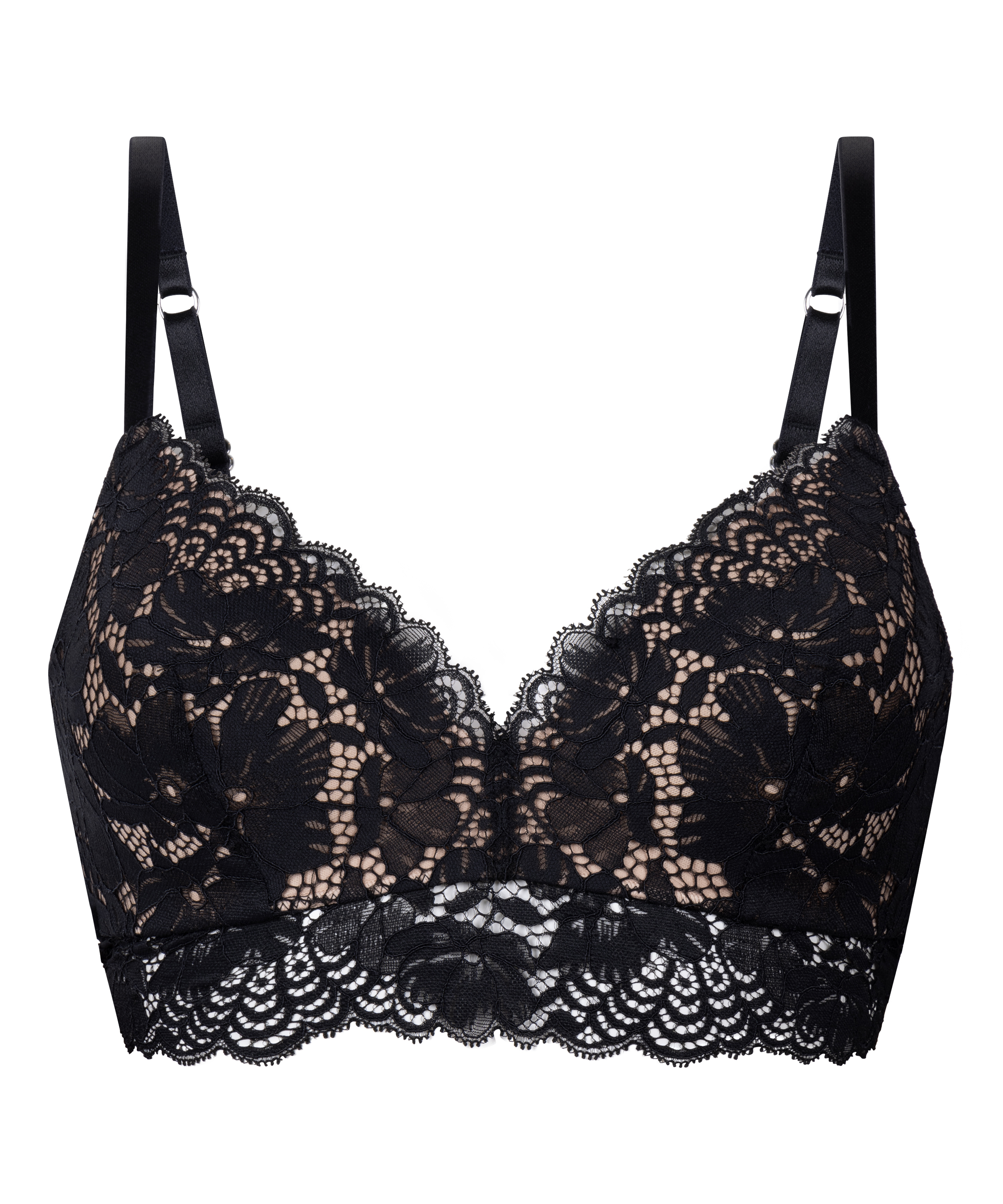 Andrea Padded Non-Wired Bra, Black, main