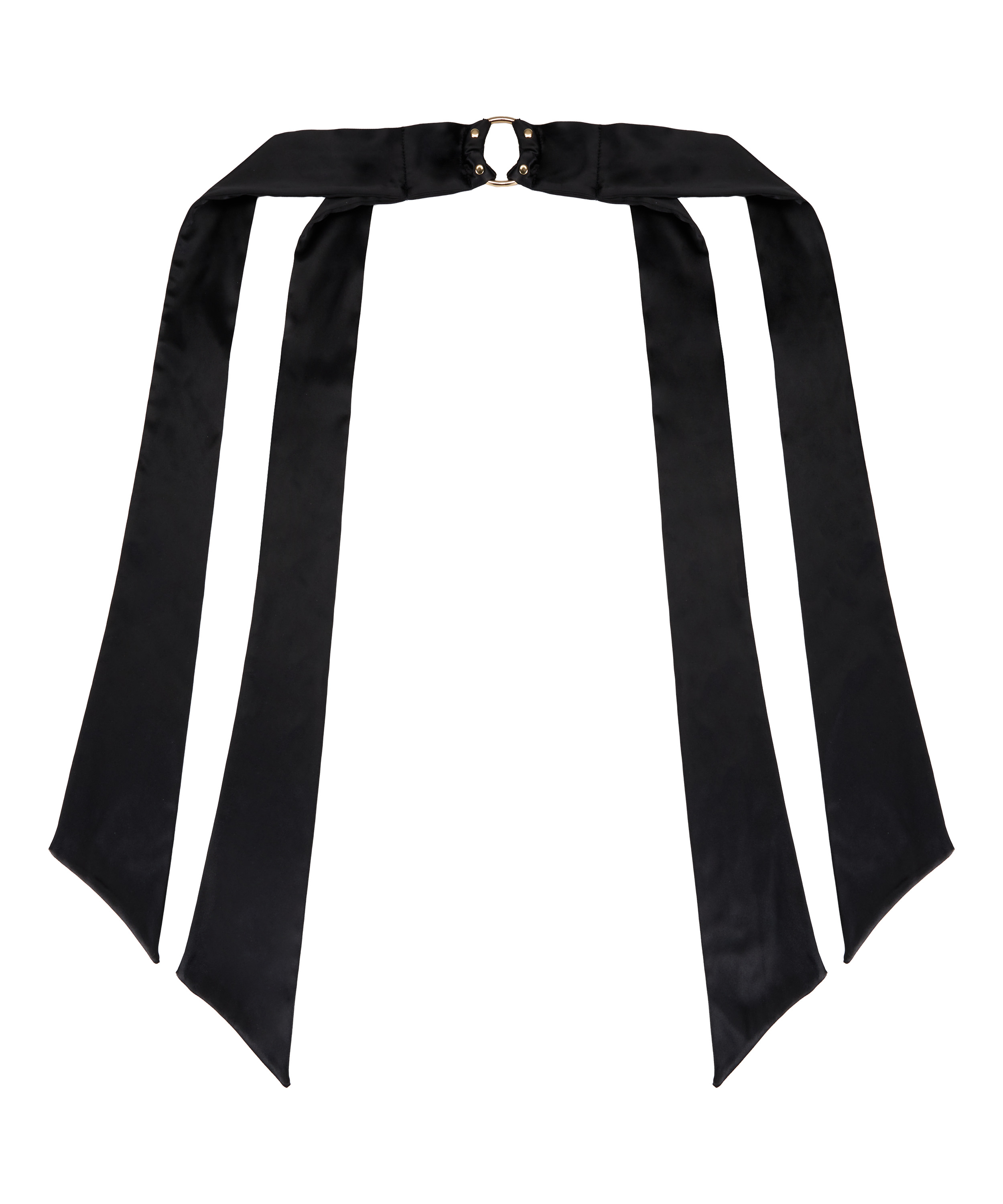 Satin Wrist Ties, Black, main