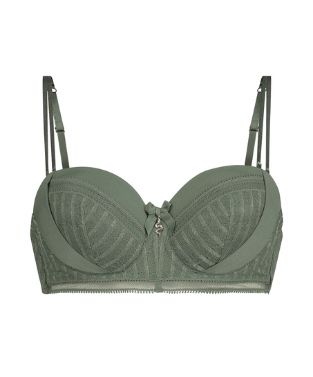 Kriss padded strapless underwired bra I AM Danielle, Green