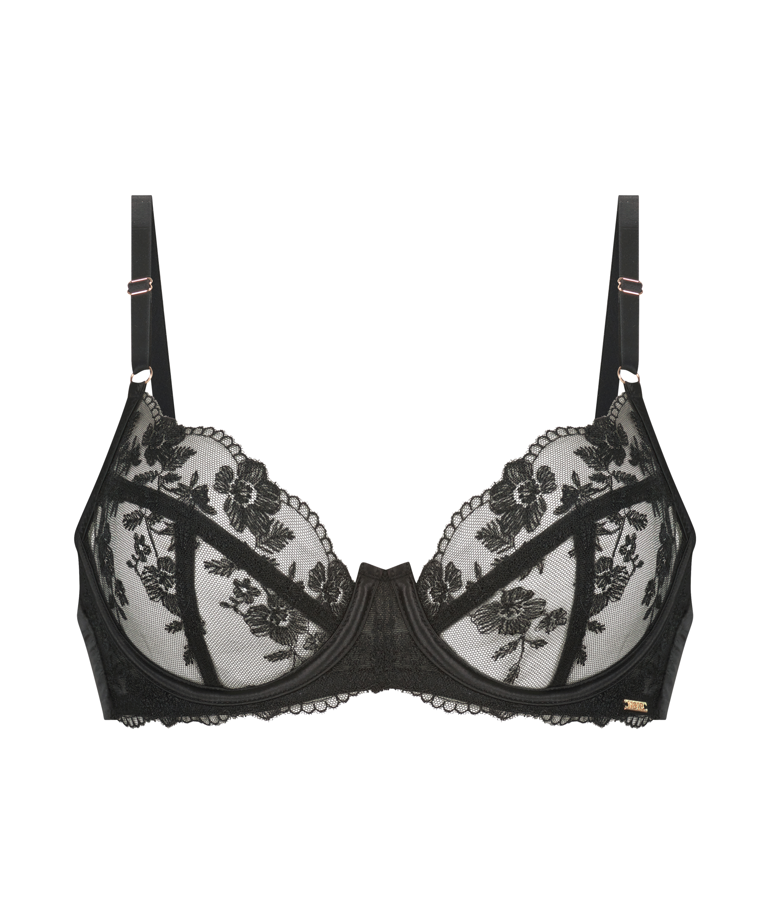 Steph Non-padded Underwired Bra, Black, main