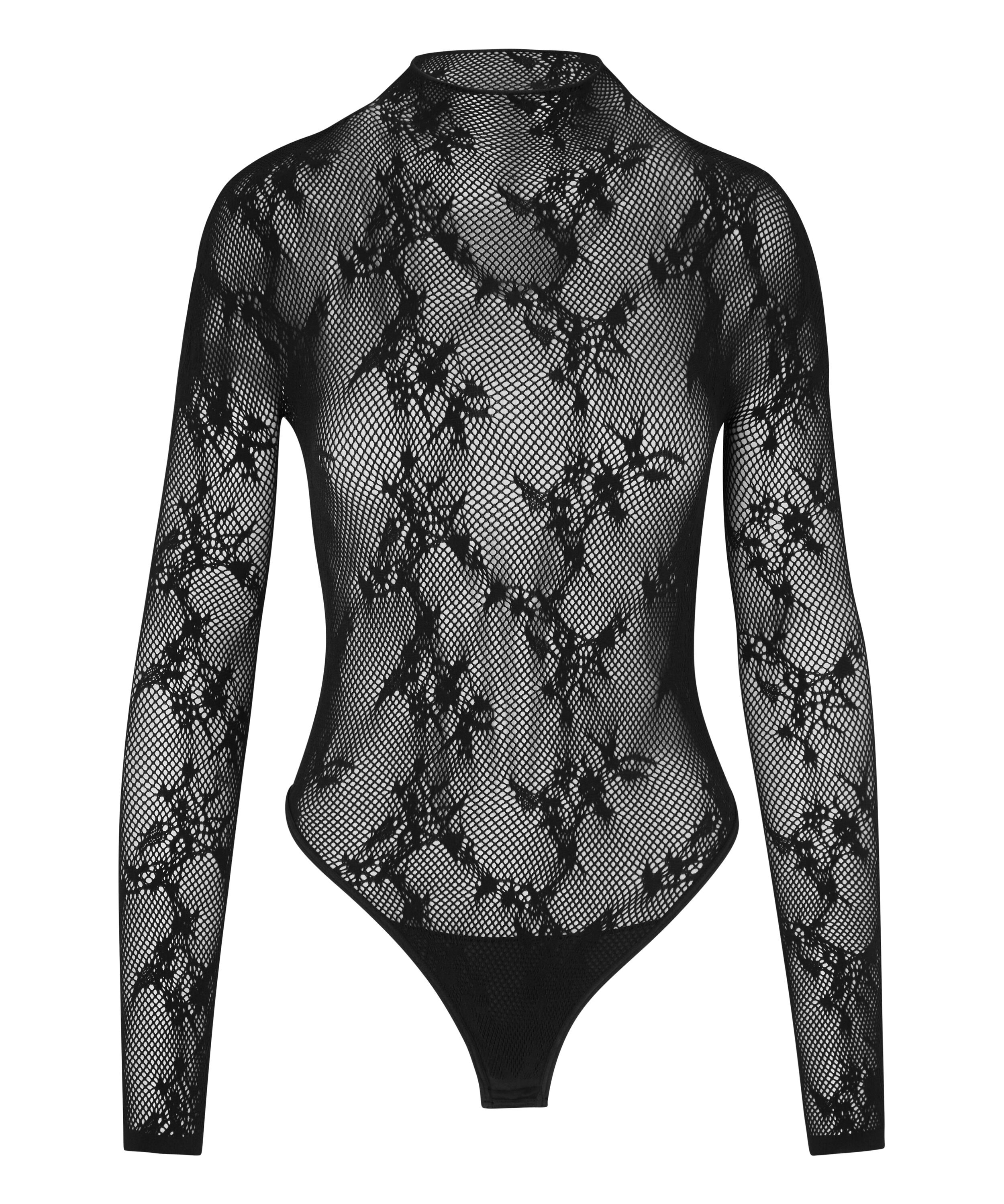 All Over Lace Body, Black