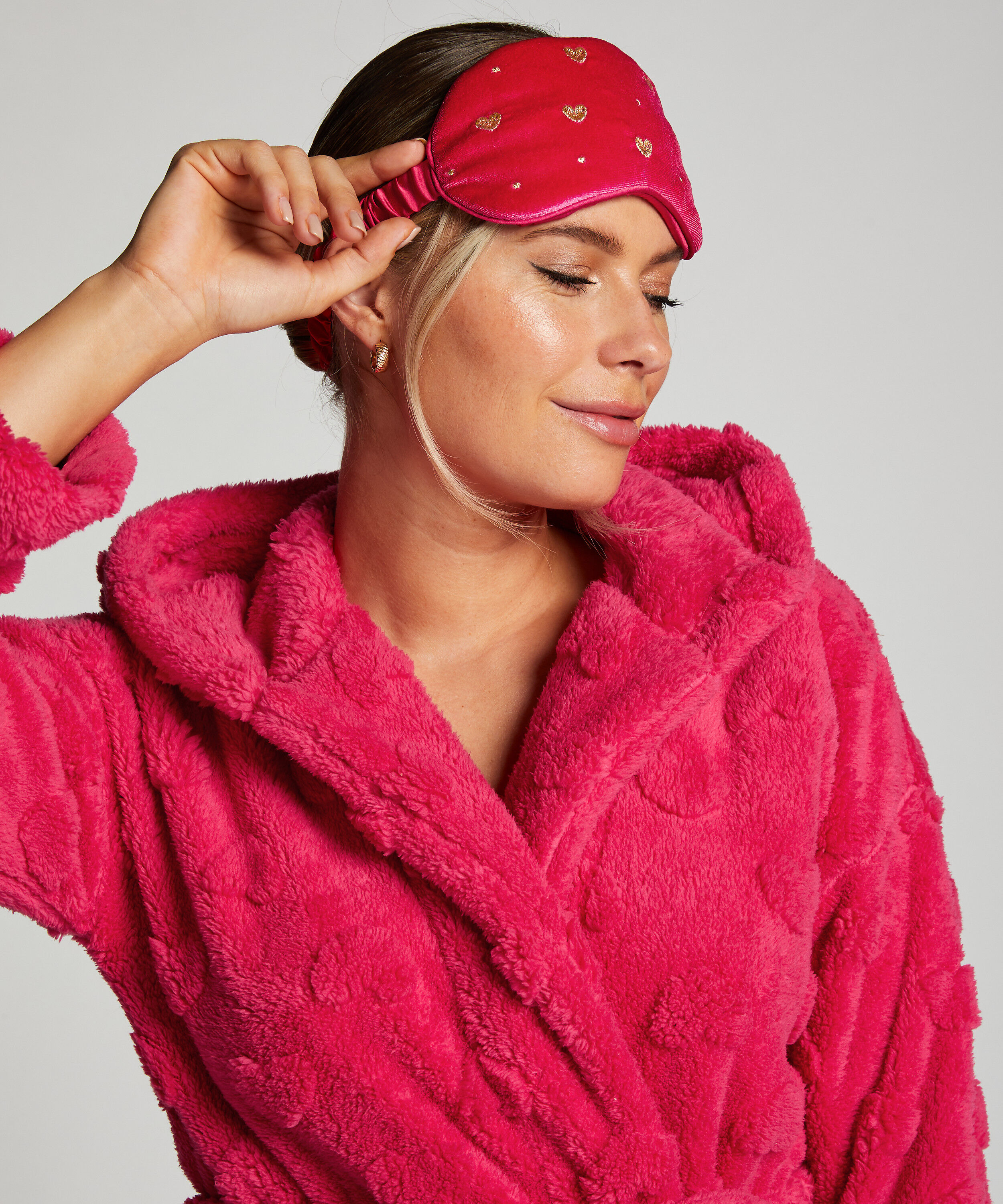 Sleepingmask Velours, Pink