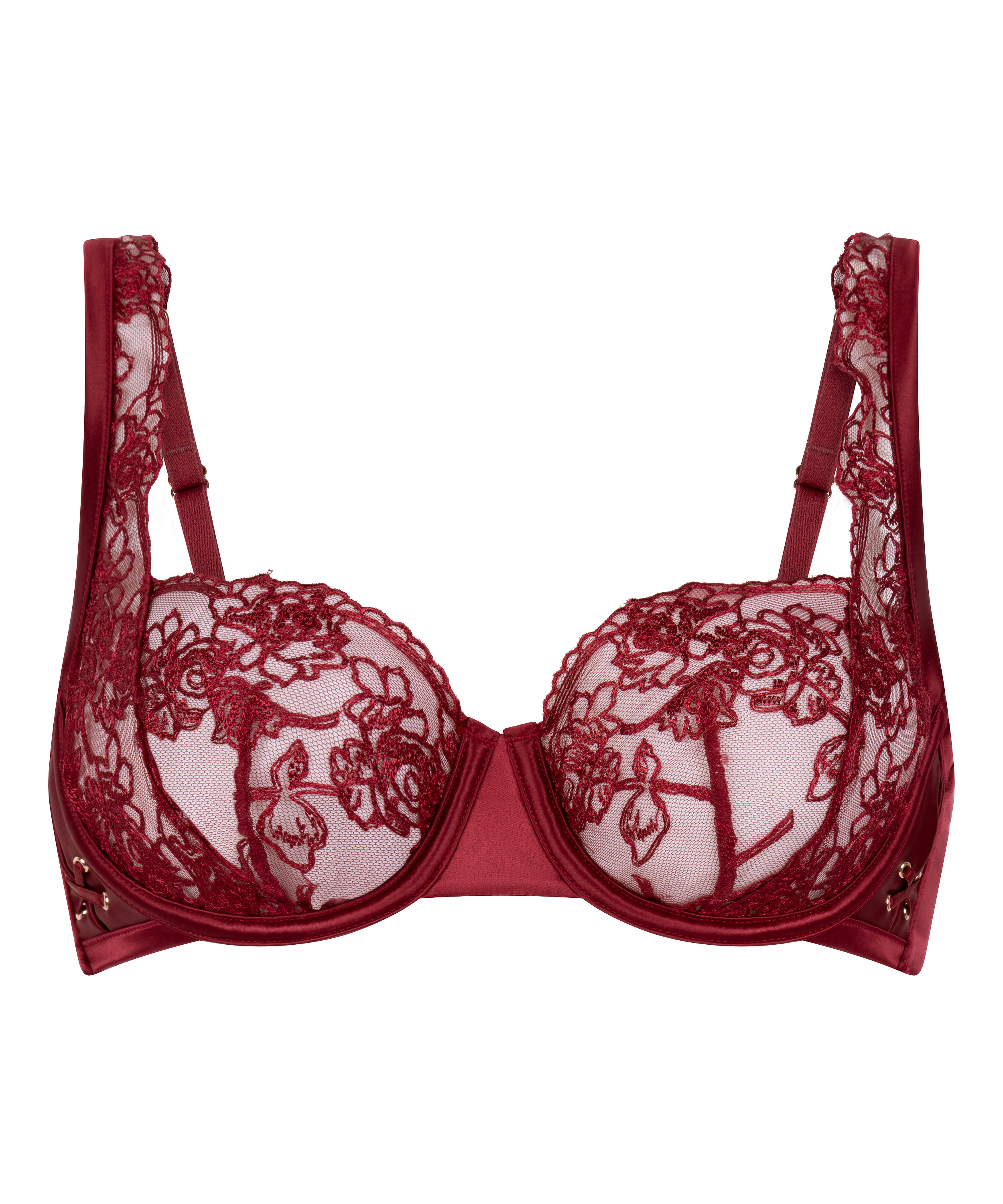 Catherine Non-Padded Underwired Bra, Red, main
