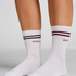 Cotton Crew Socks, White