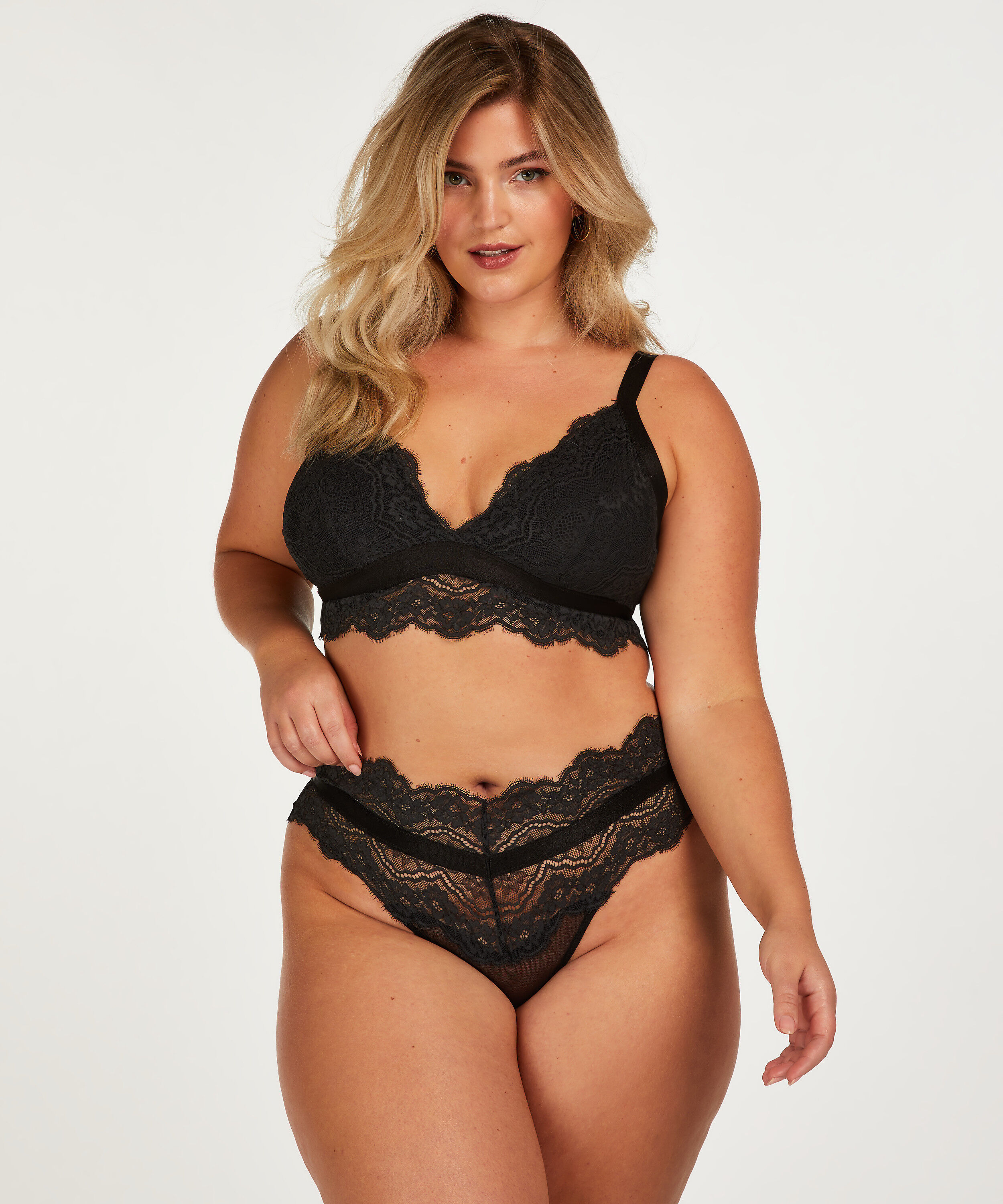 Renee High Leg Brazilian, Black
