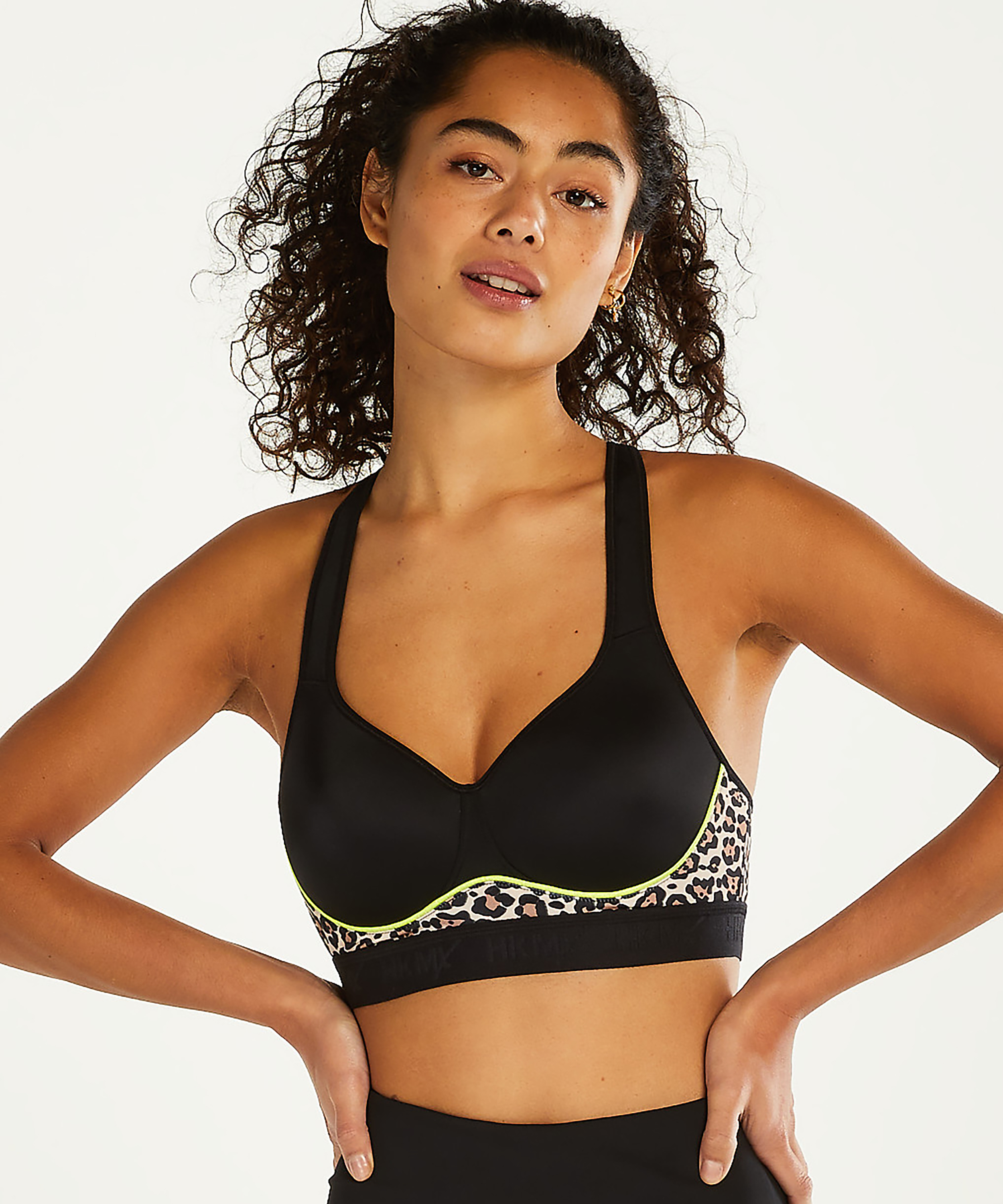 HKMX Sports bra The All Star Level 2, Black, main