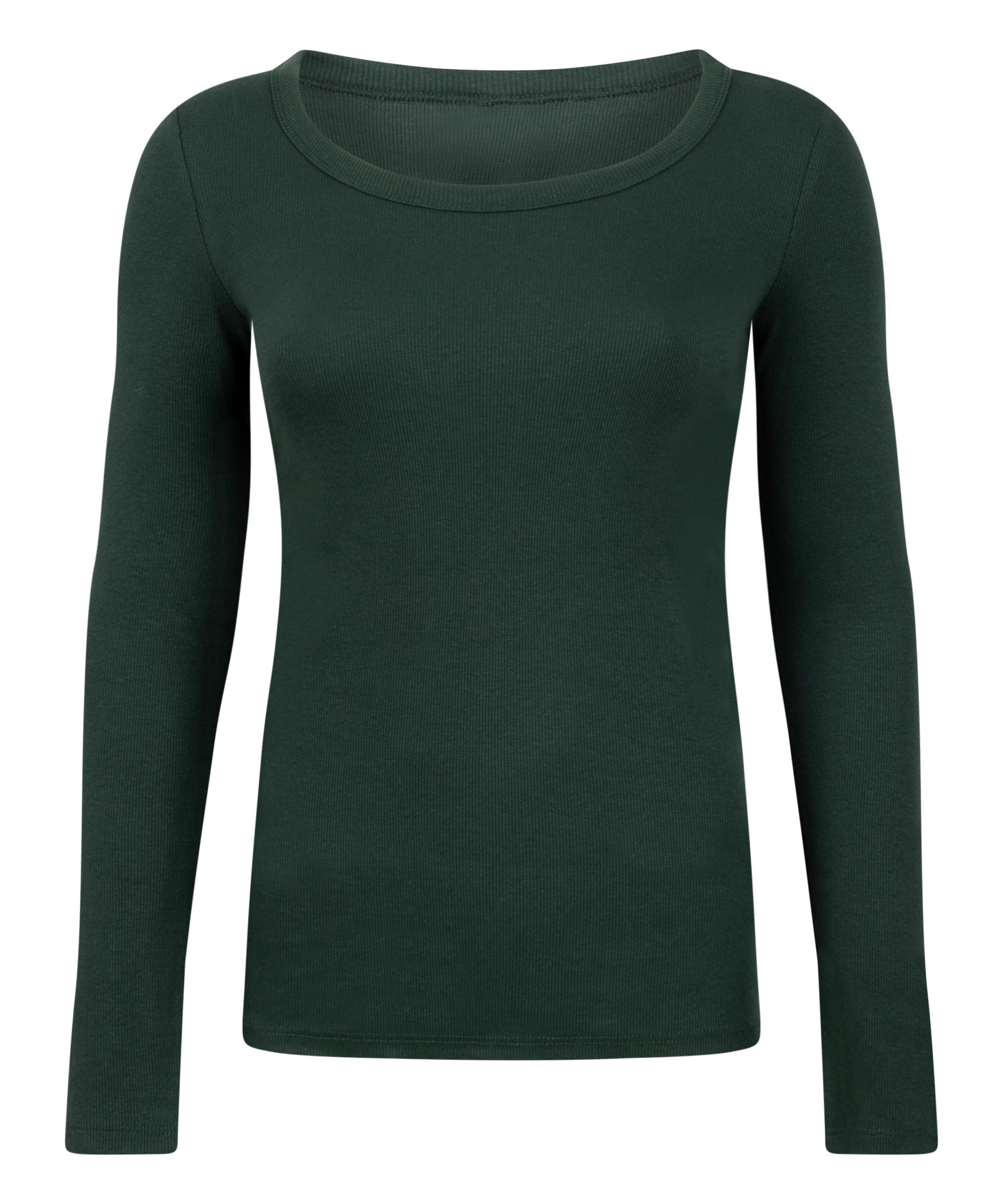 Cotton Pyjama Top, Green, main