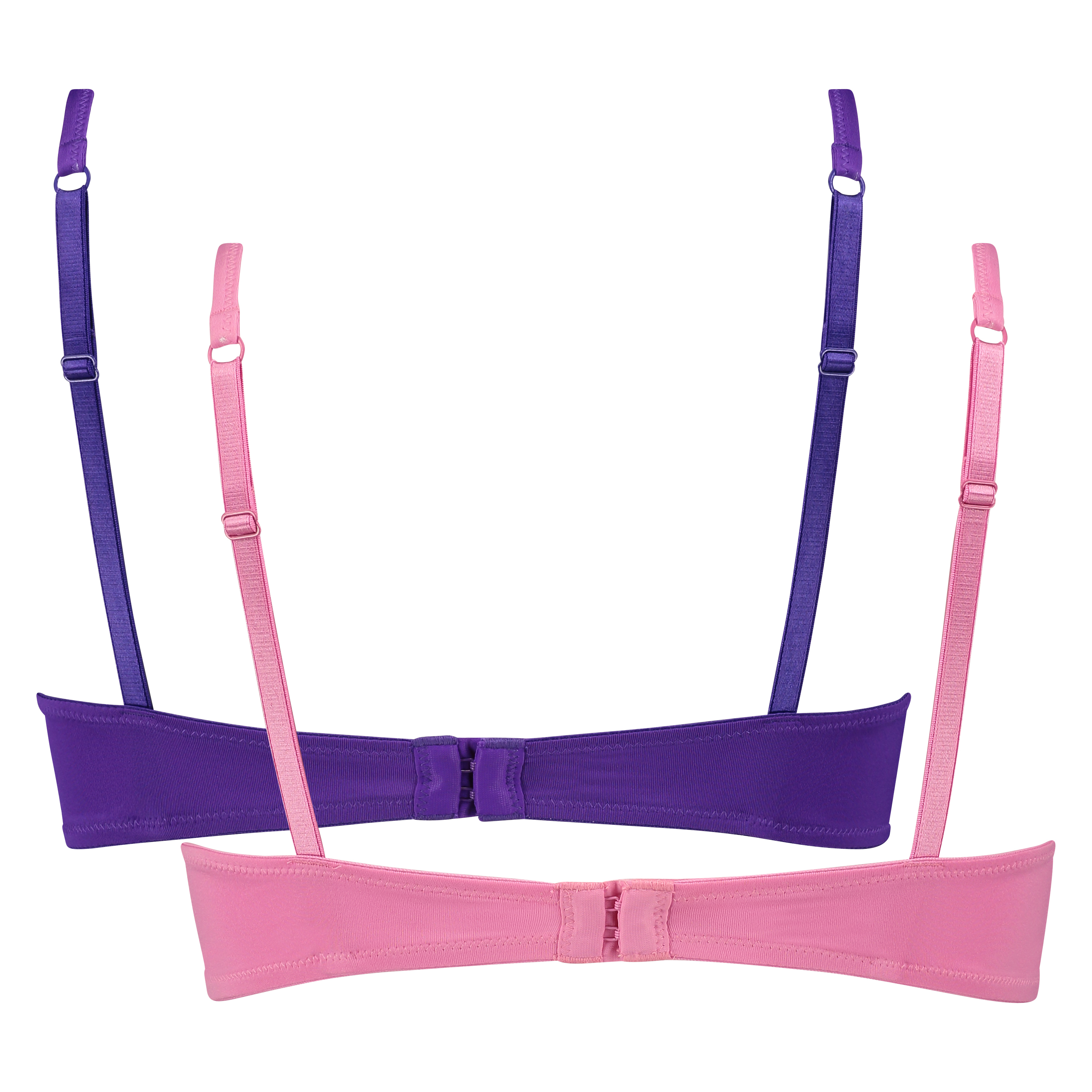 2-Pack Padded Underwired Bra, Purple, main