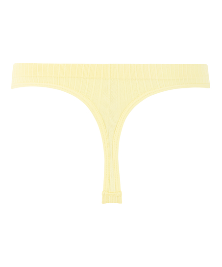 Dianne High Leg Thong, Yellow