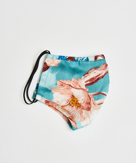 Face Mask Print, Blue