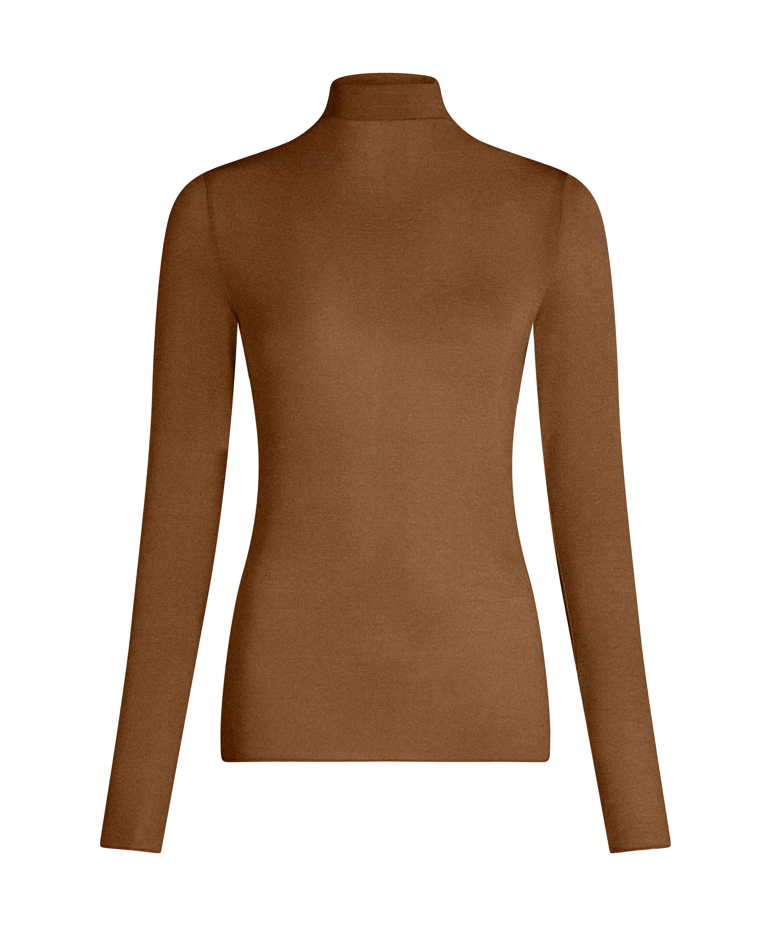 super soft Turtleneck shirt with Cashmere, Brown