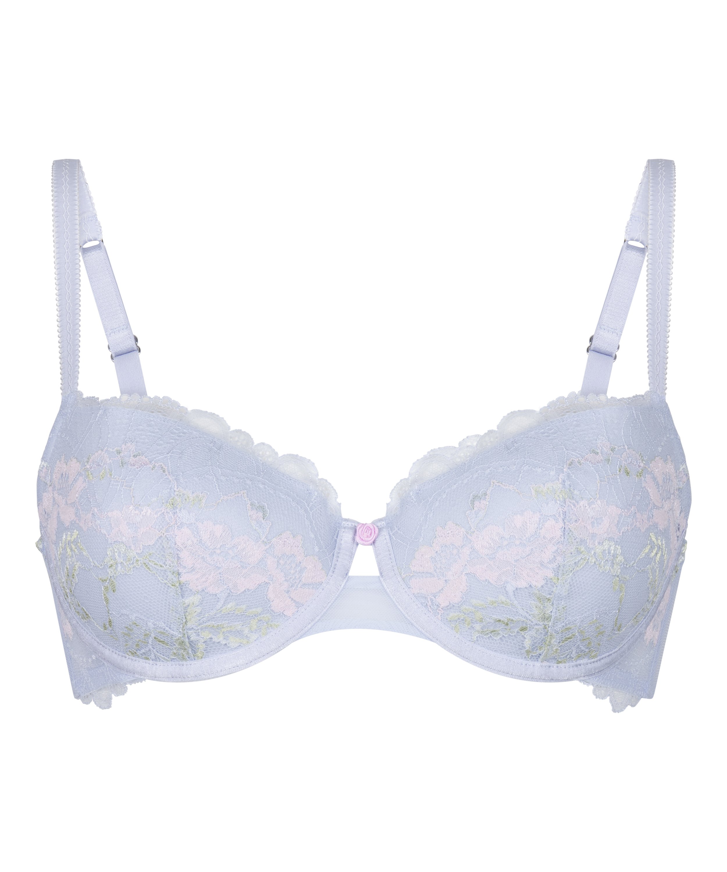 Miri Padded Underwired Bra, Blue, main