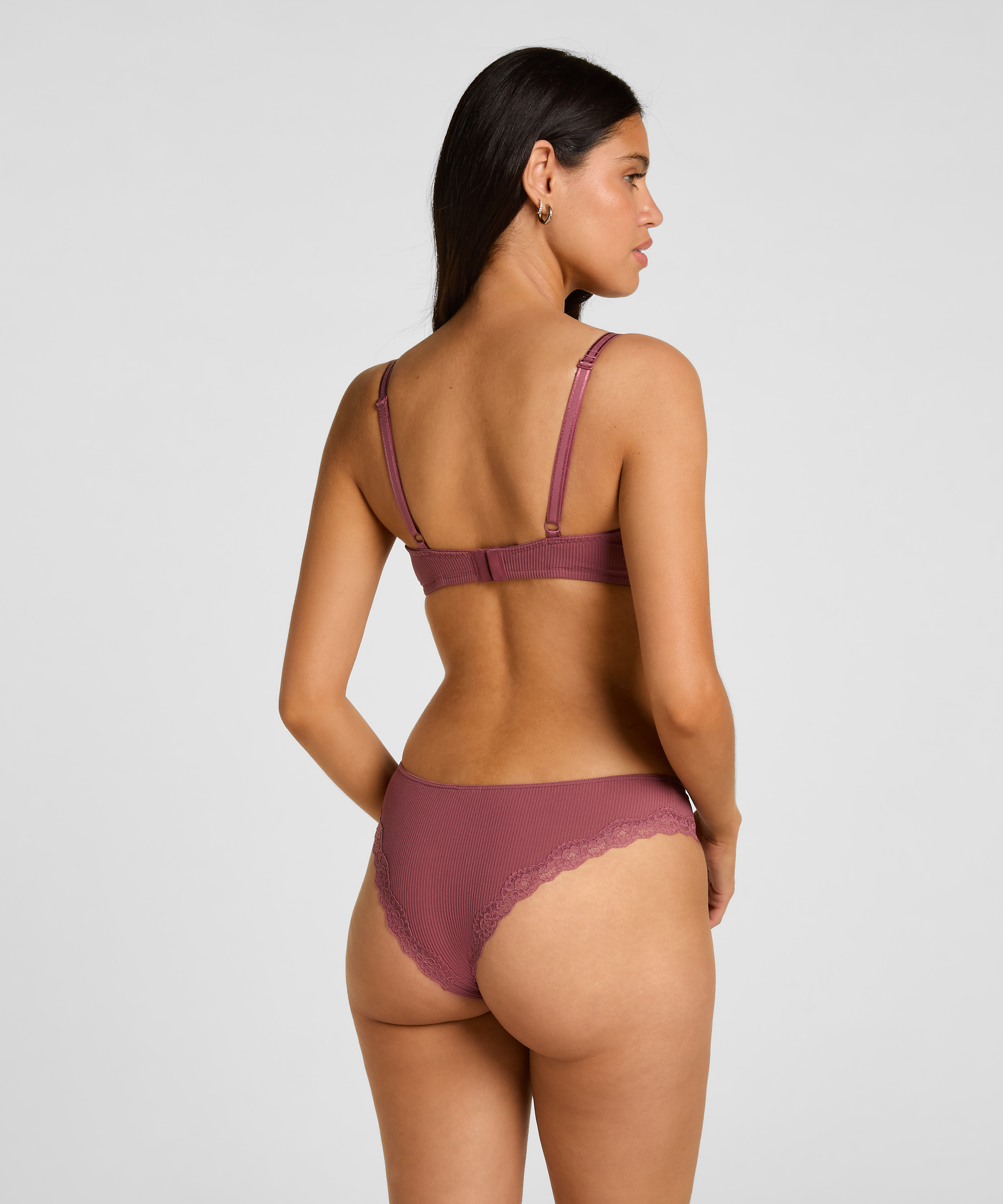 Lola Padded Underwired Bra, Purple, main