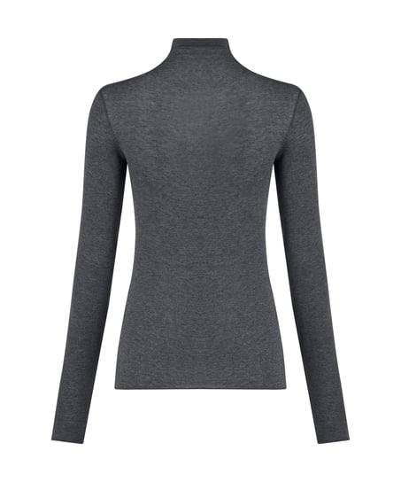 super soft Turtleneck shirt with Cashmere, Gray
