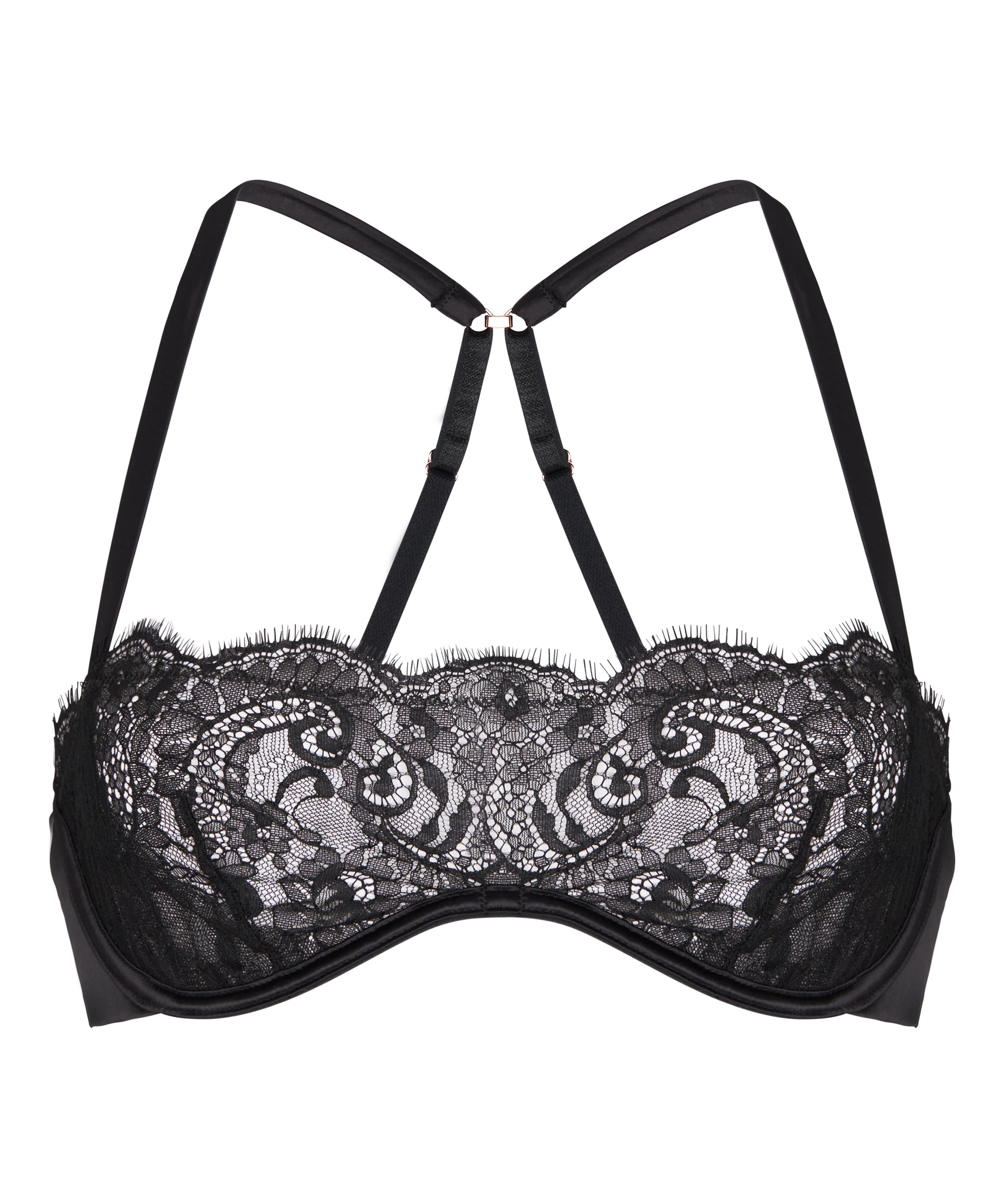 Non-Padded Underwired Bra Sylvia, Black, main