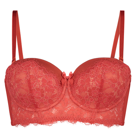 Yumi Padded Underwired Bra, Red