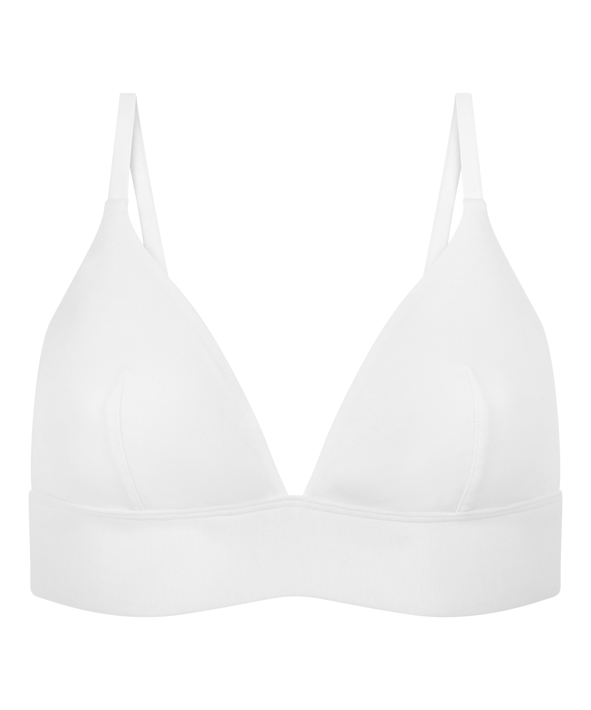 Cotton Bralette, White