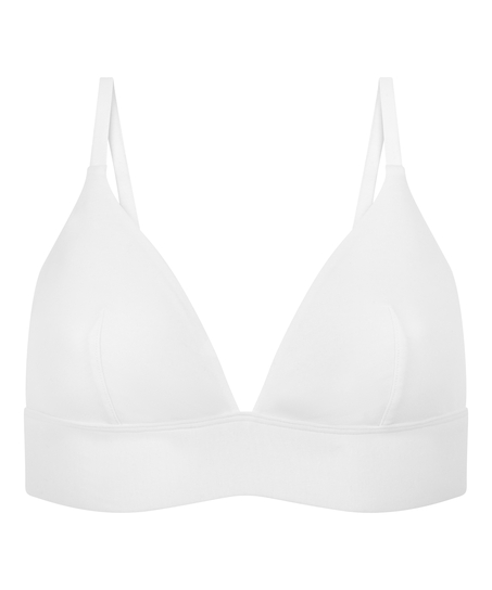Cotton Bralette, White