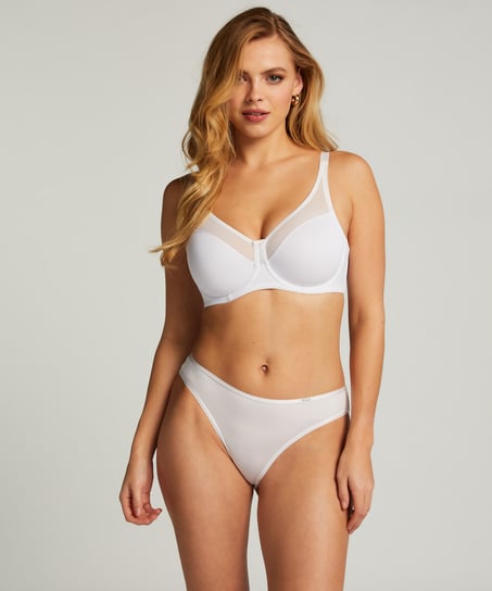 Nina Non-Padded Underwired Minimizer Bra, White
