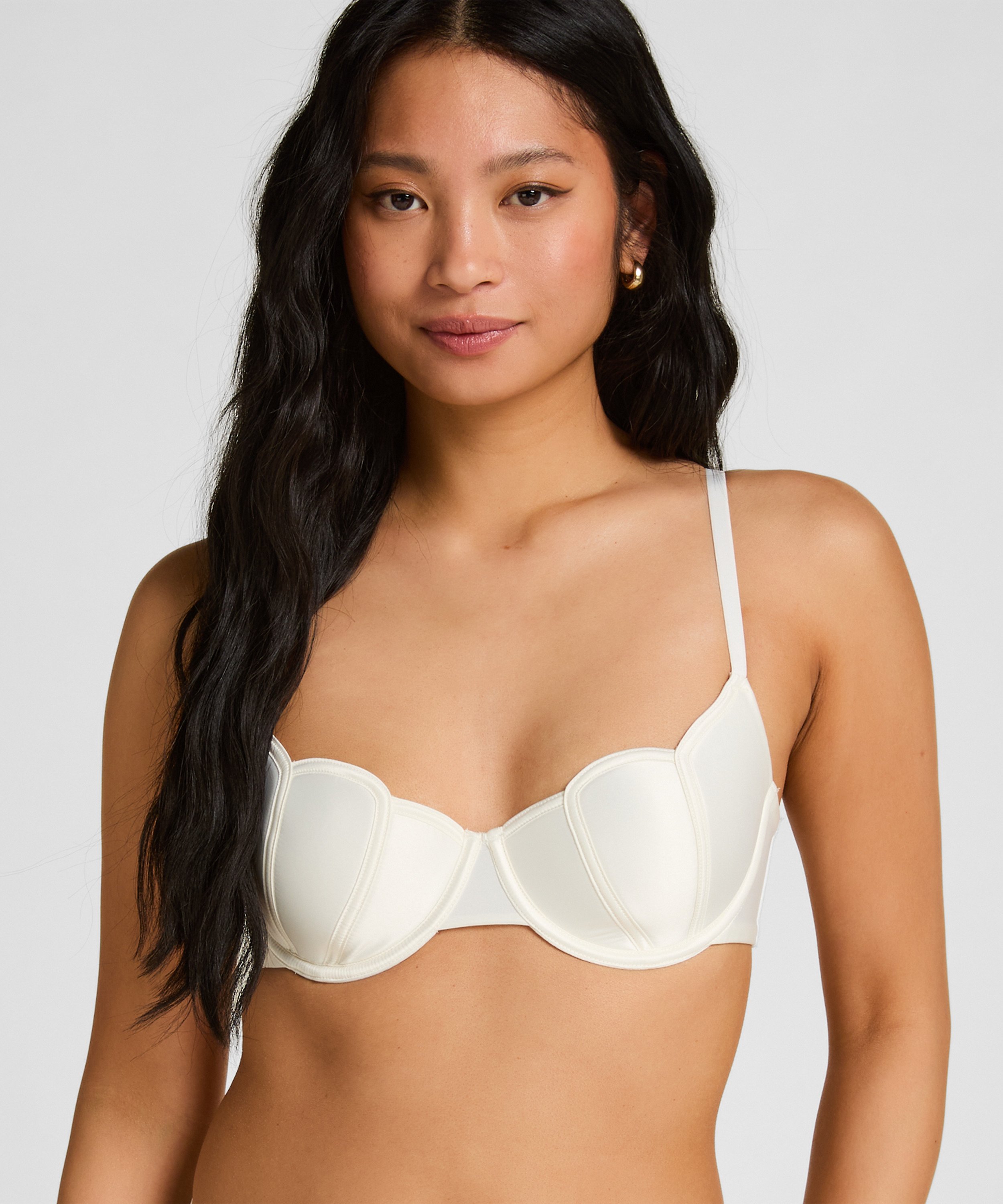 Padded Underwired Bra Britt, White, main