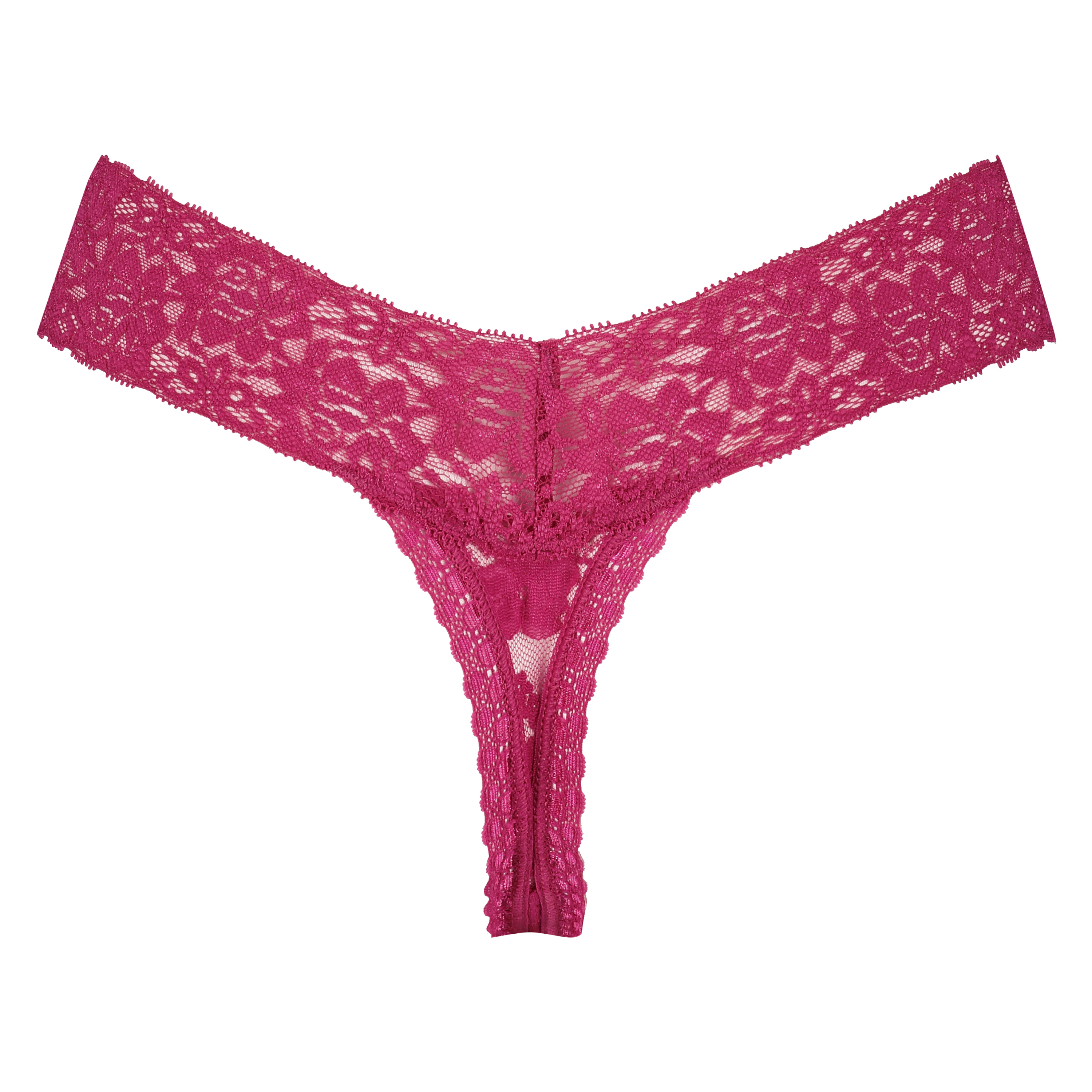 Floral Lace Thong, Pink, main