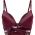 Colette Padded Underwired Longline Push-Up Bra, Purple