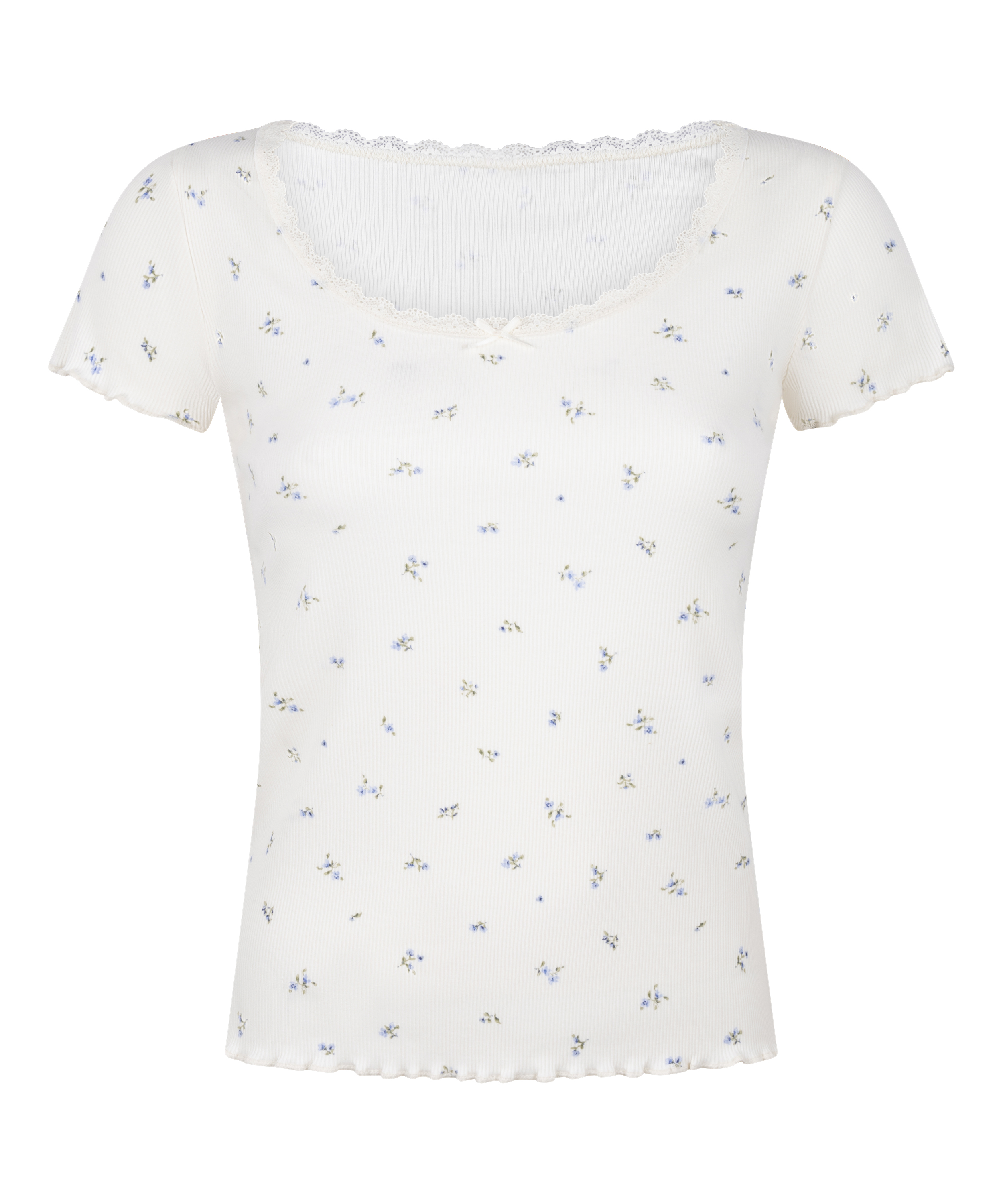 Daisy Pyjama Shirt, White, main