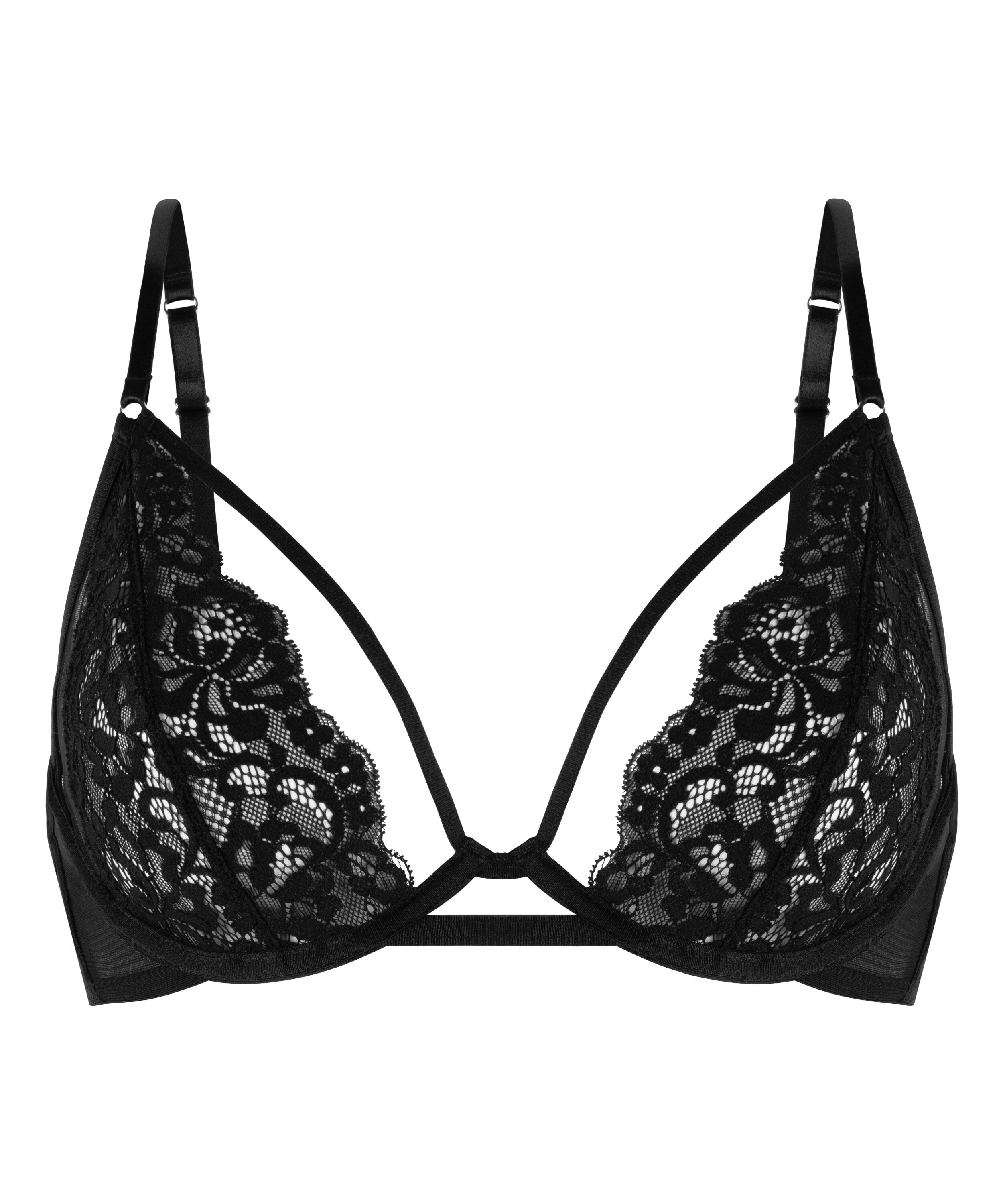 Cinnamon Non-Padded Underwired Bra, Black