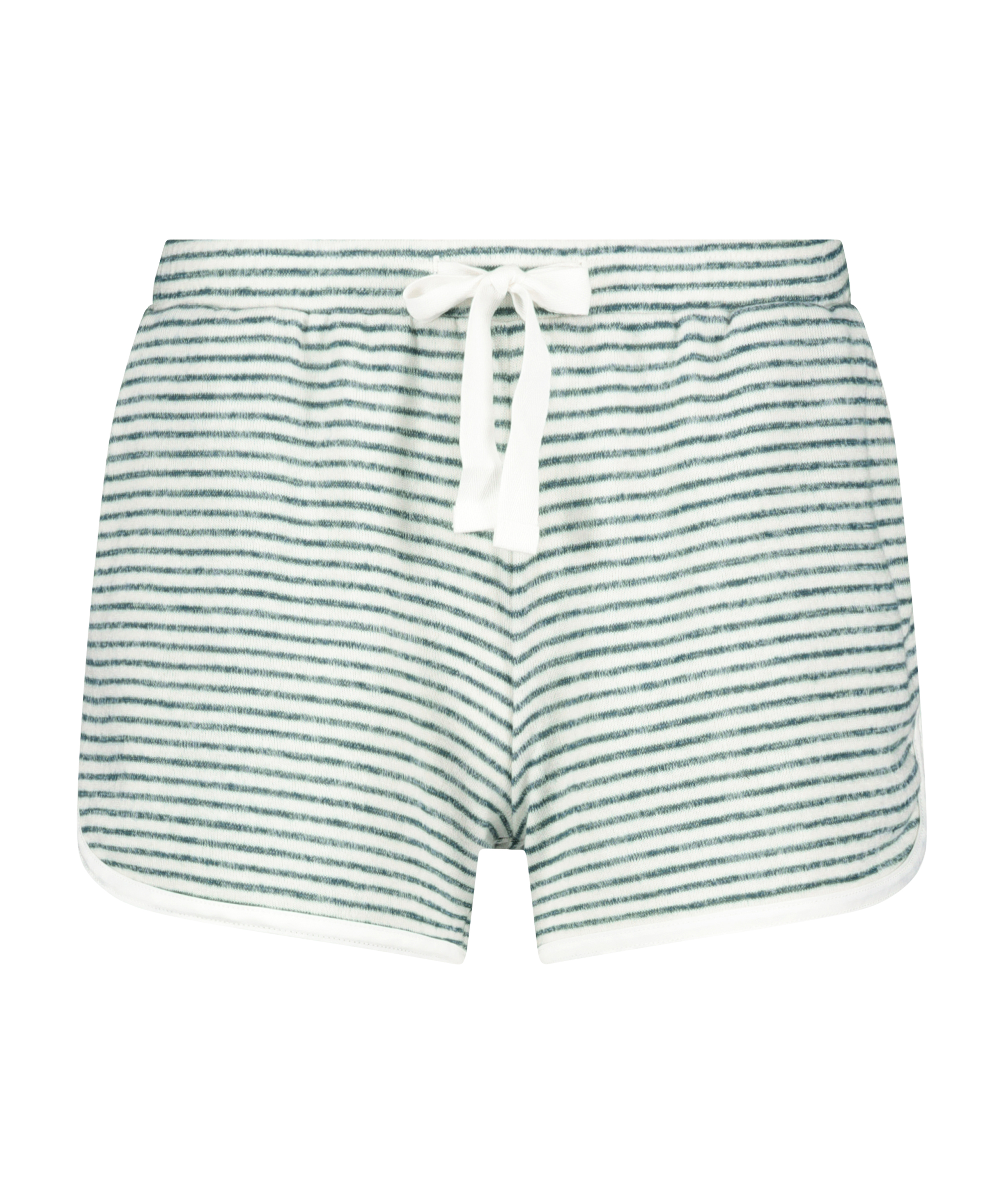 Brushed Stripe Short Pyjama Pants, Green, main