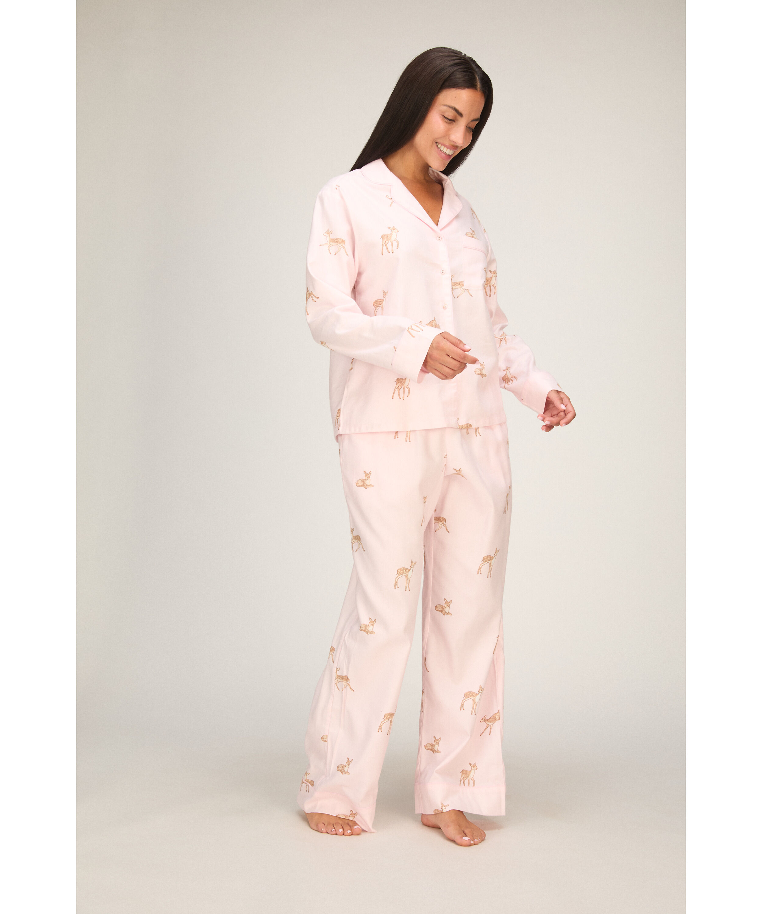 Pant Woven Deer, Pink