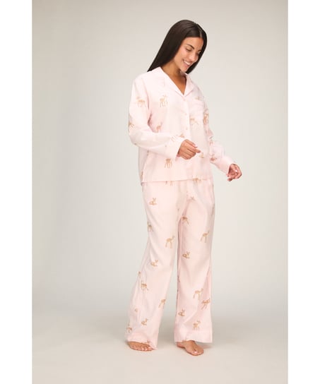 Pant Woven Deer, Pink