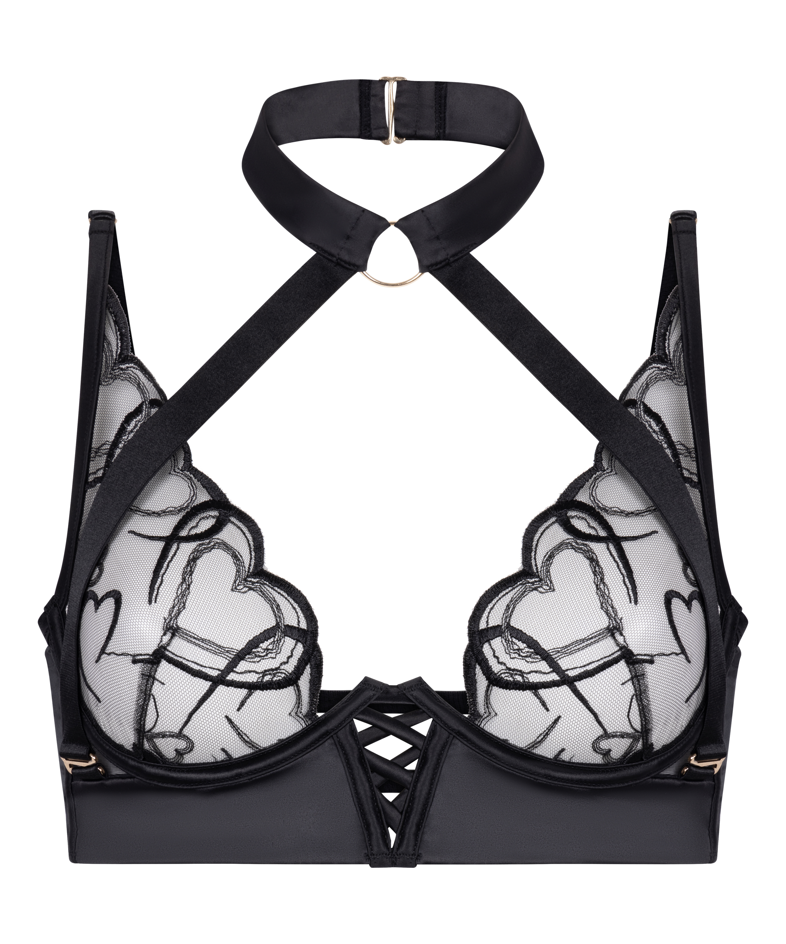 Olivia Non-Padded Underwired Bra, Black, main