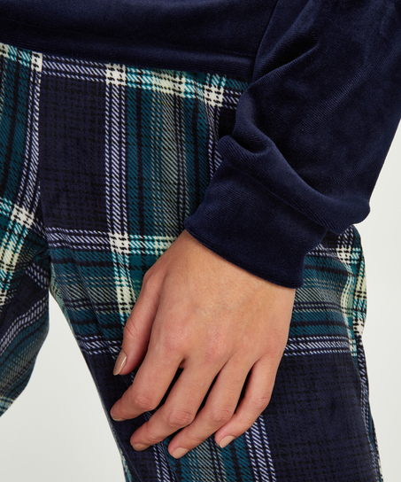 Velvet pyjama set, Green