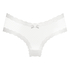 V-shaped Brazilian knickers mesh, White