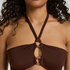 Bandeau Bikini Top Madrid, Brown