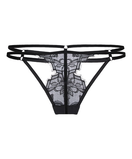 Highleg Thong Bea, Black