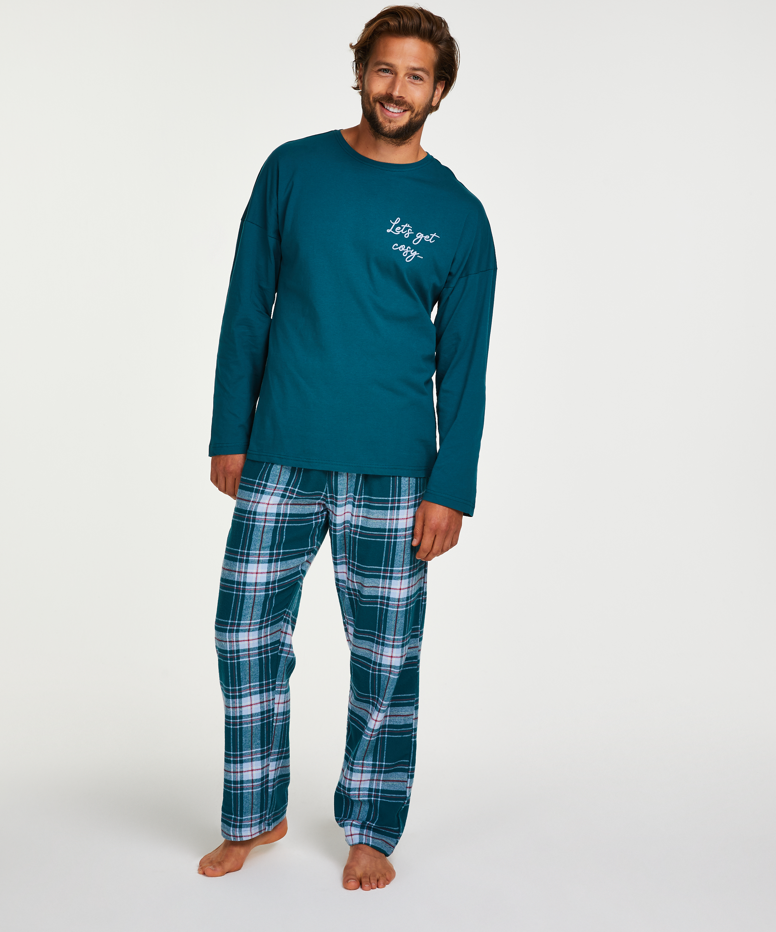 Men's pyjama set, Blue, main