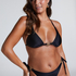 Yucatan Triangle Bikini Top, Black