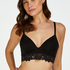 Evey Padded Non-Underwired push-up Bra, Black