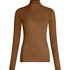 super soft Turtleneck shirt with Cashmere, Brown