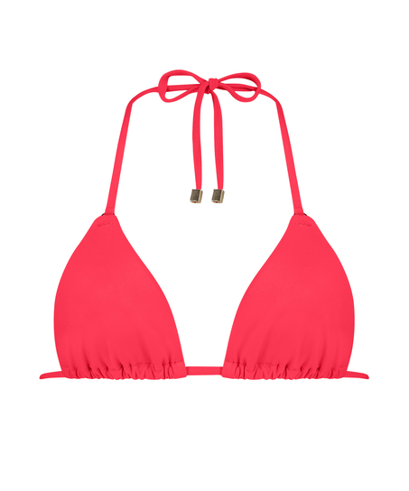 Doha triangle bikini top, Red