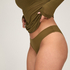 super soft Lace V-Neck shirt with Cashmere, Green