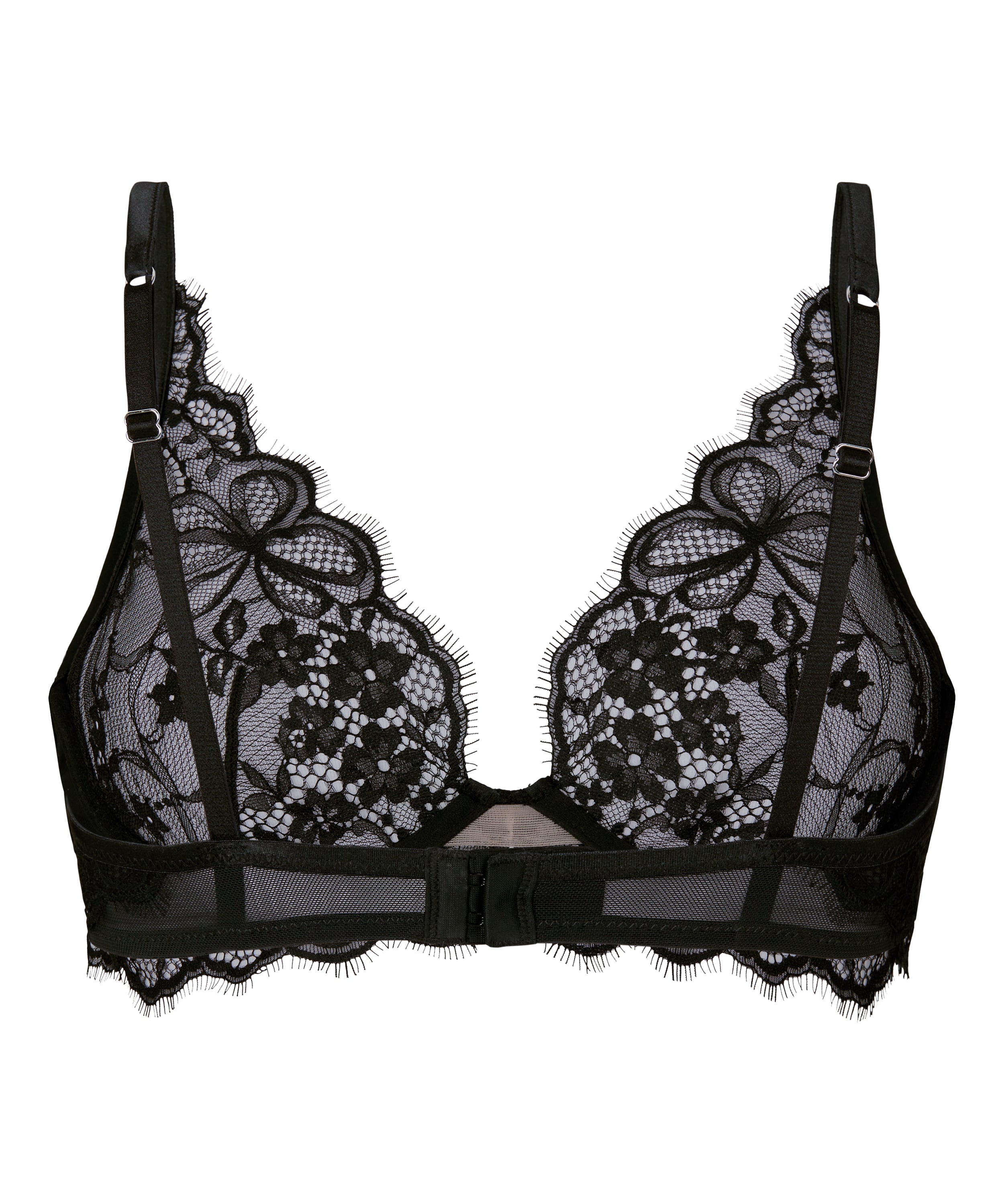 Non-Padded Underwired Bra Prina, Black, main