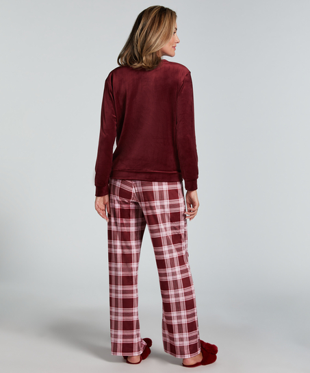 Velvet Pyjama Set, Purple