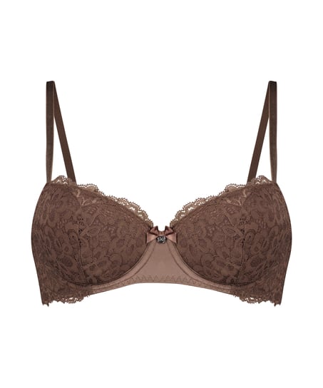 Marine Padded Underwired Bra, Brown