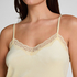 Velours Lace Cami Top, Yellow