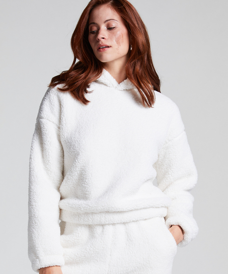 Snuggle Hoodie Fleece, White